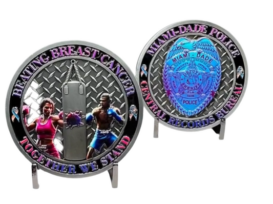 Miami-Dade Breast Cancer awareness coins