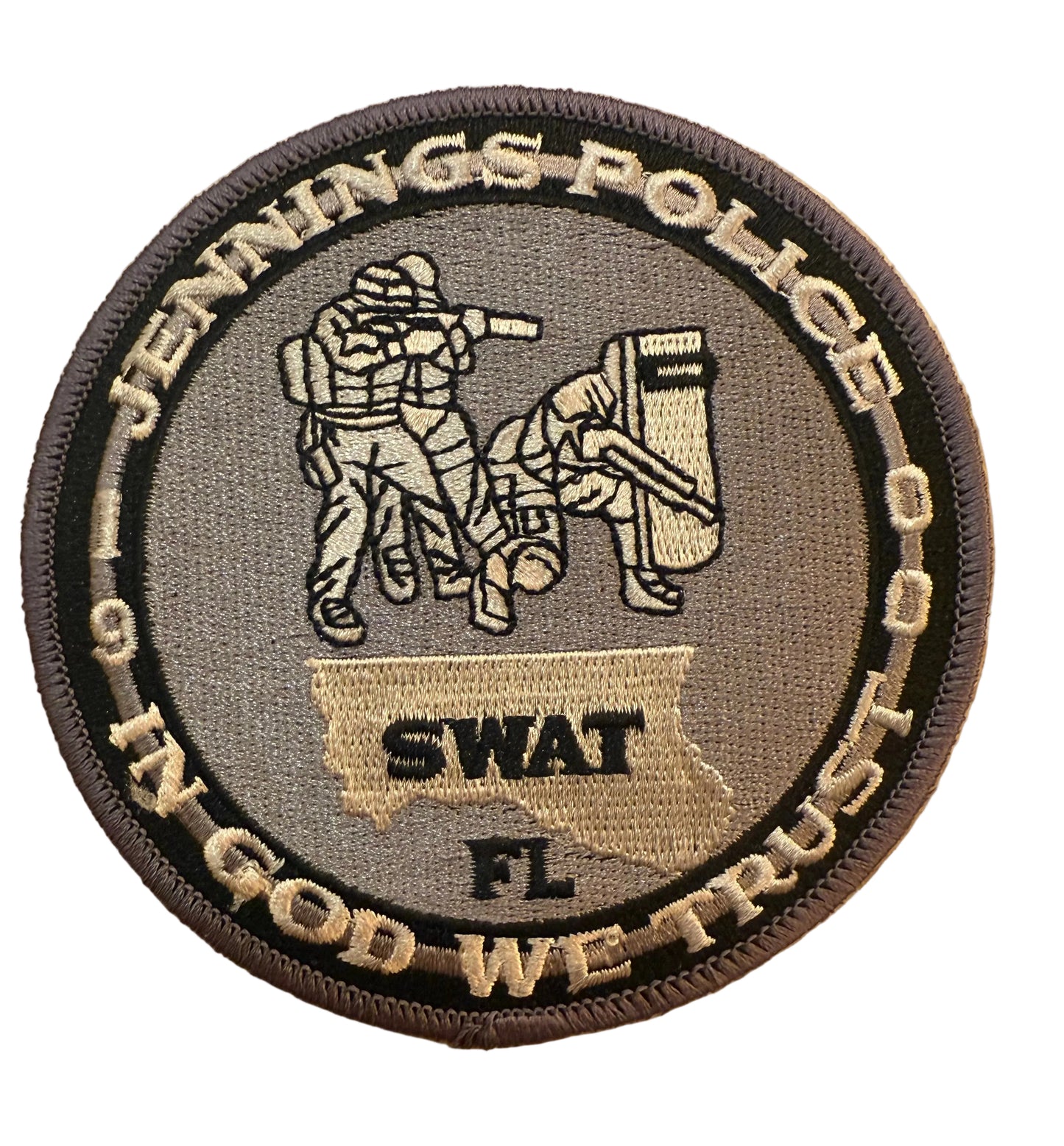 Jennings PD Patch - SWAT (black)