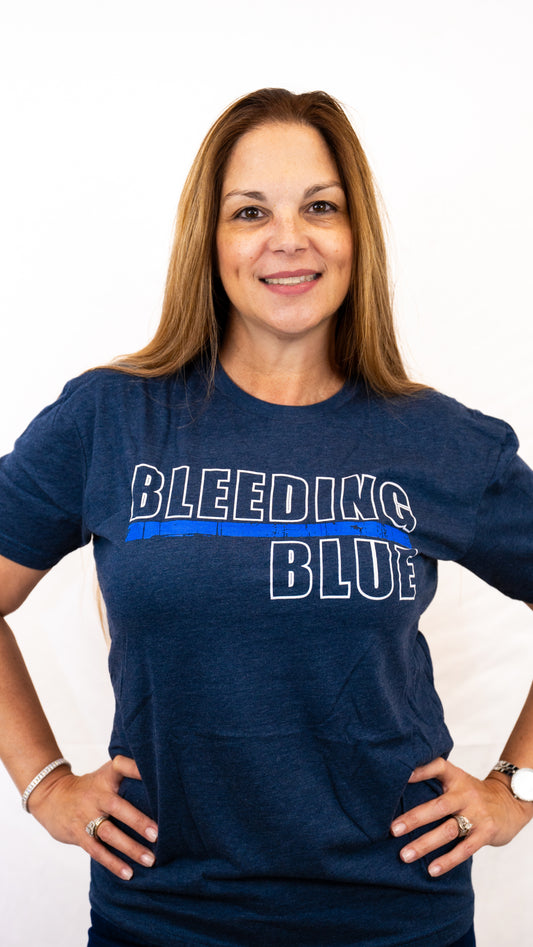 Bleeding Blue T-Shirt (Navy Blue)