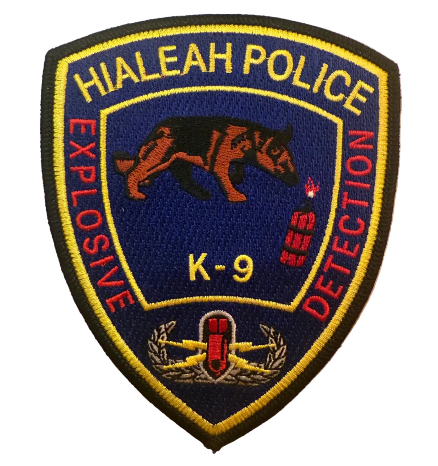 Hialeah PD Patch - K9 Explosives