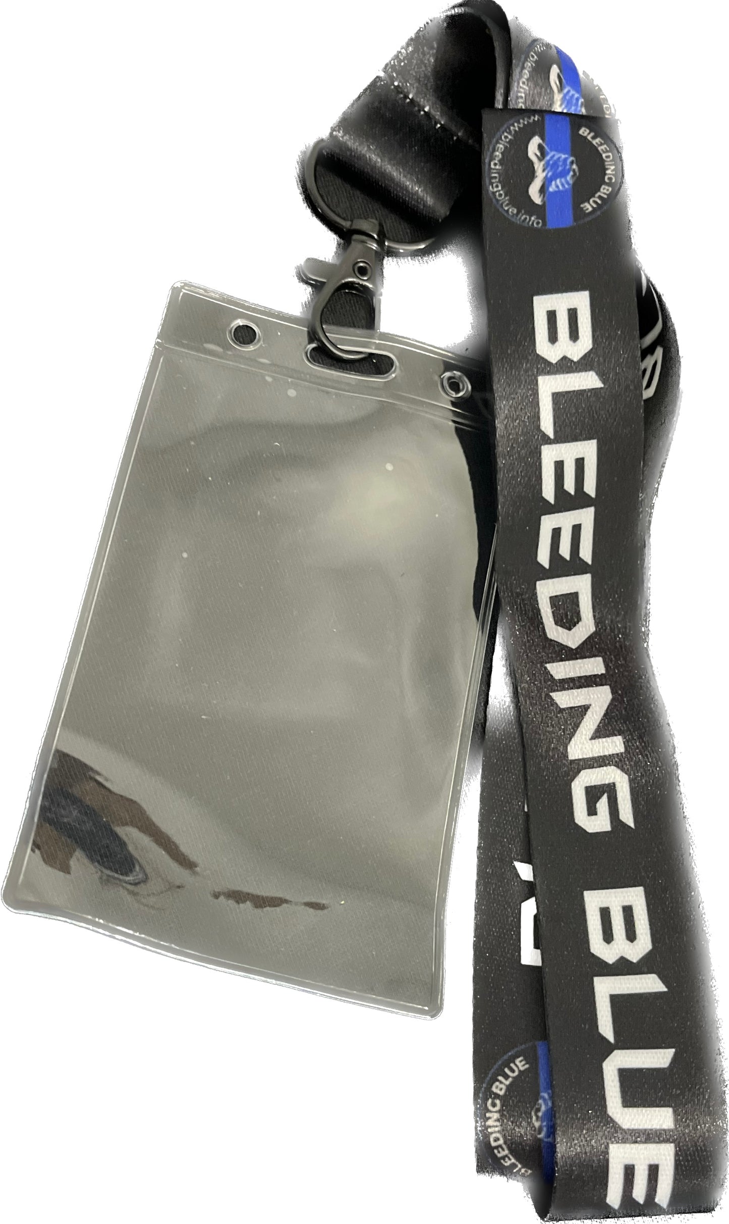 Bleeding Blue lanyard!