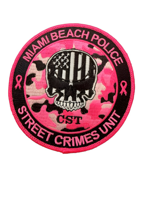Miami Beach Street Crimes Breast Cancer Patch