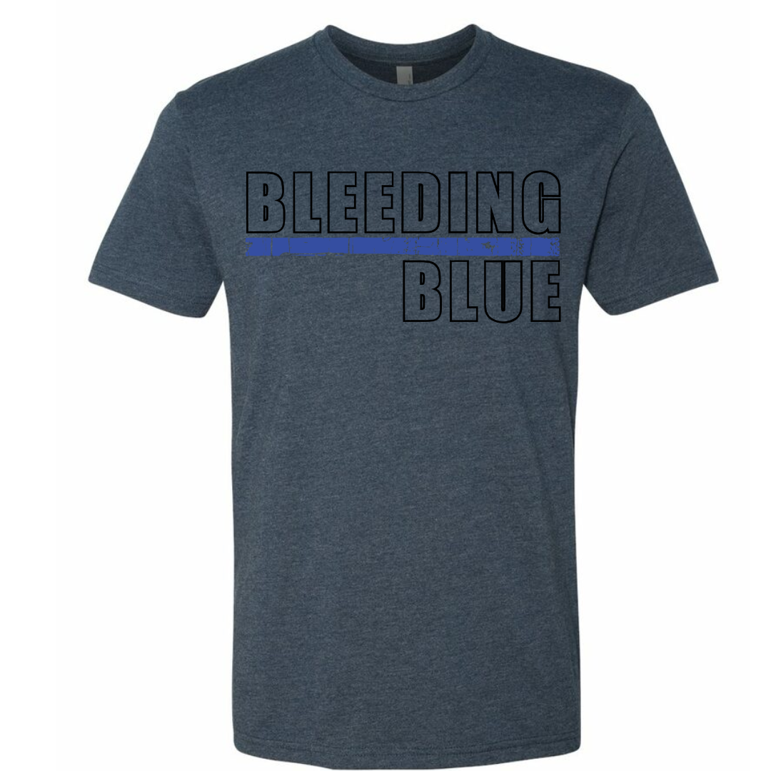 Bleeding Blue T-Shirt (Navy Blue)