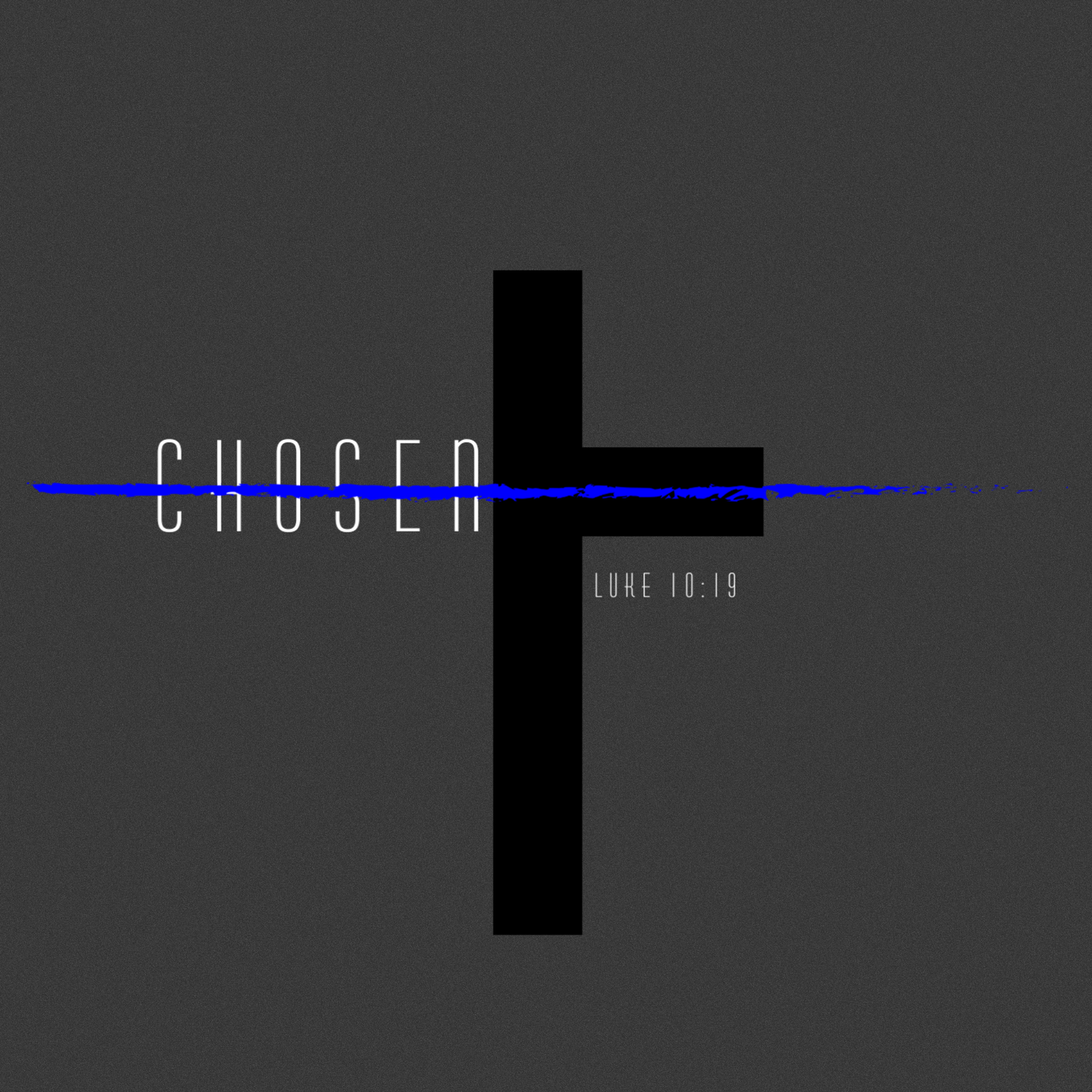 "Chosen" Cropped Hooded Long Sleeve T-SHIRT