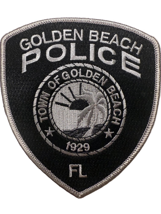 Golden Beach PD Patch - Black