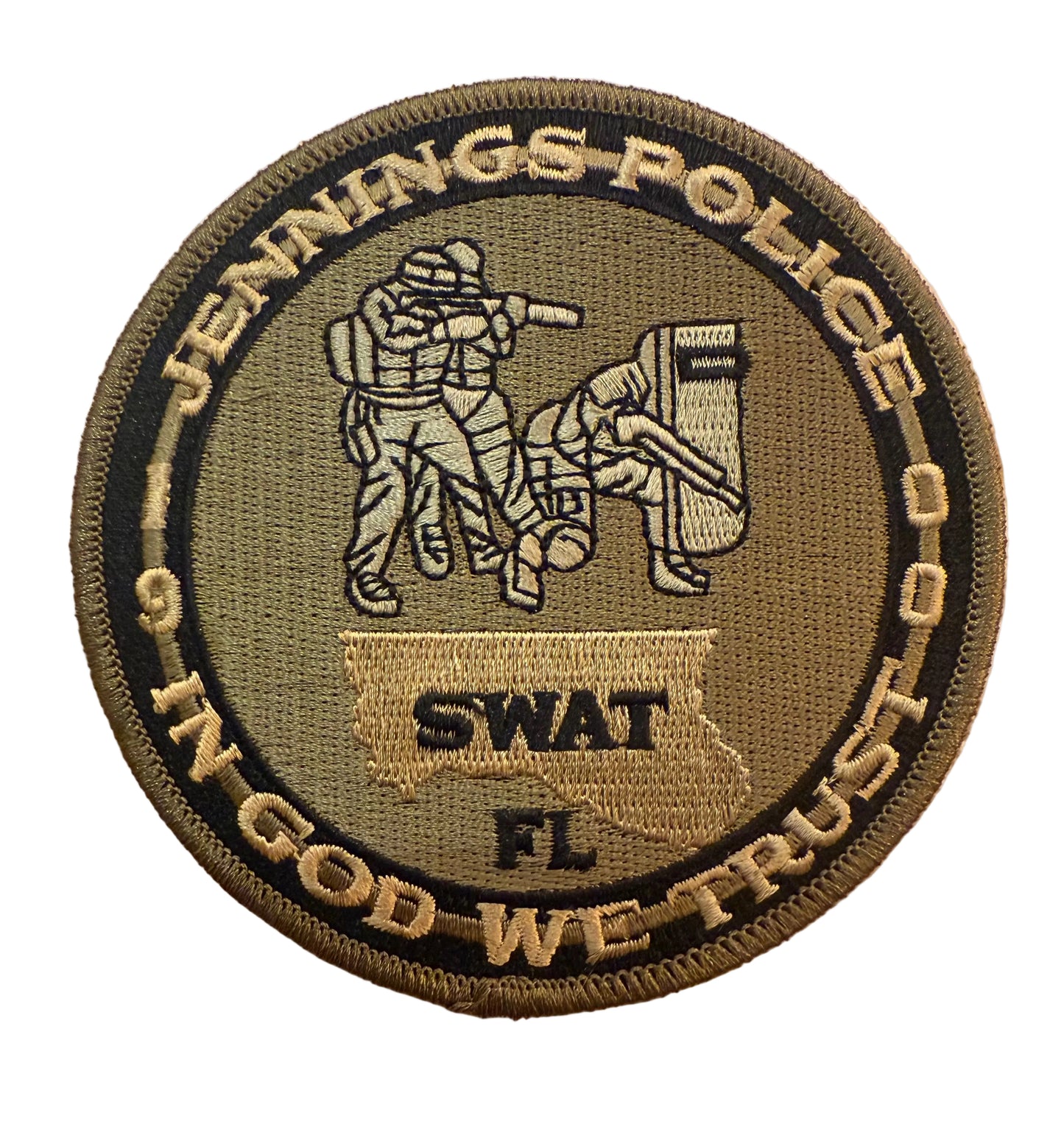 Jennings PD Patch - SWAT (green)