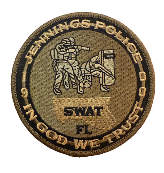 Jennings PD Patch - SWAT (green)