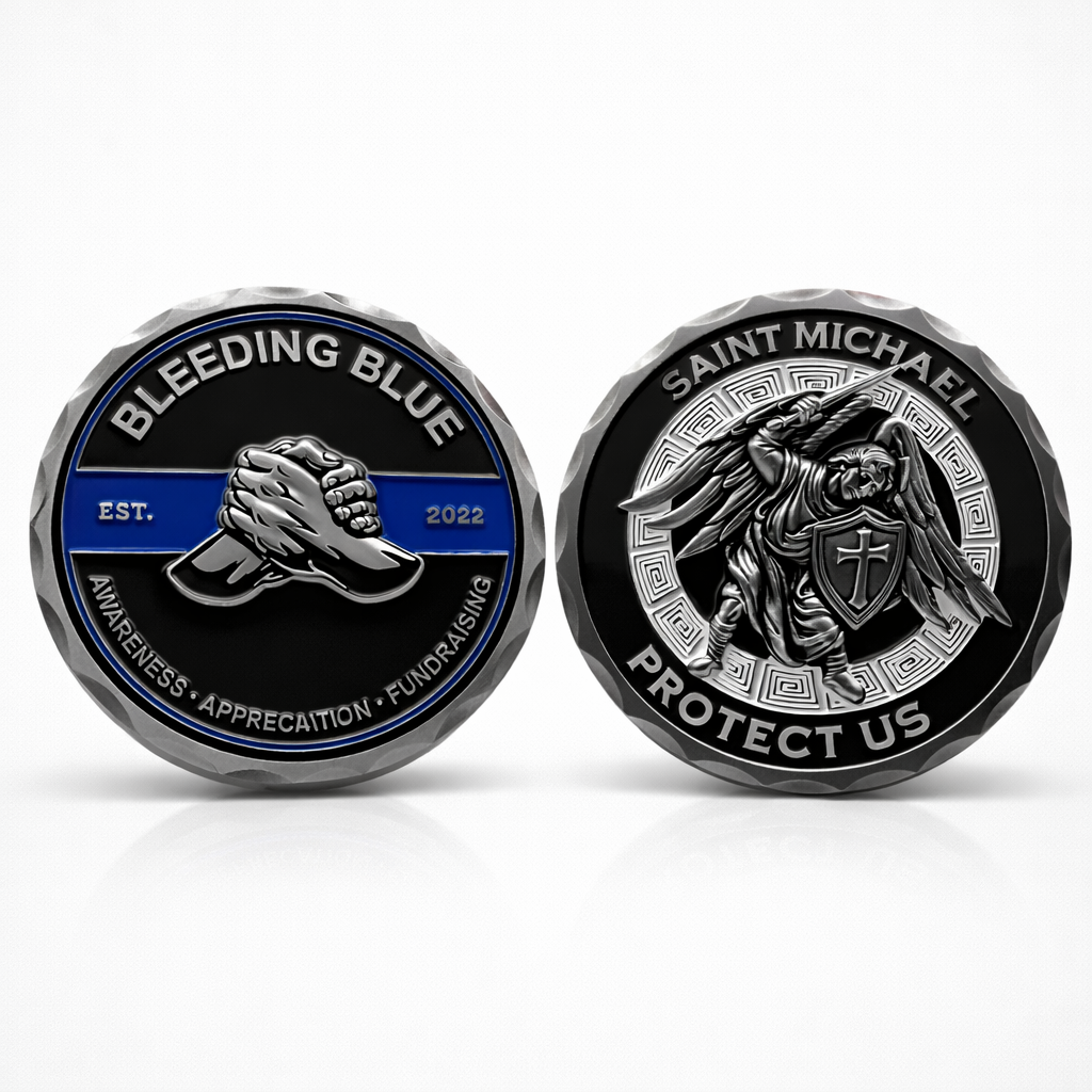 Bleeding Blue Challenge coin