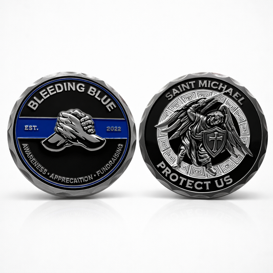 Bleeding Blue Challenge coin