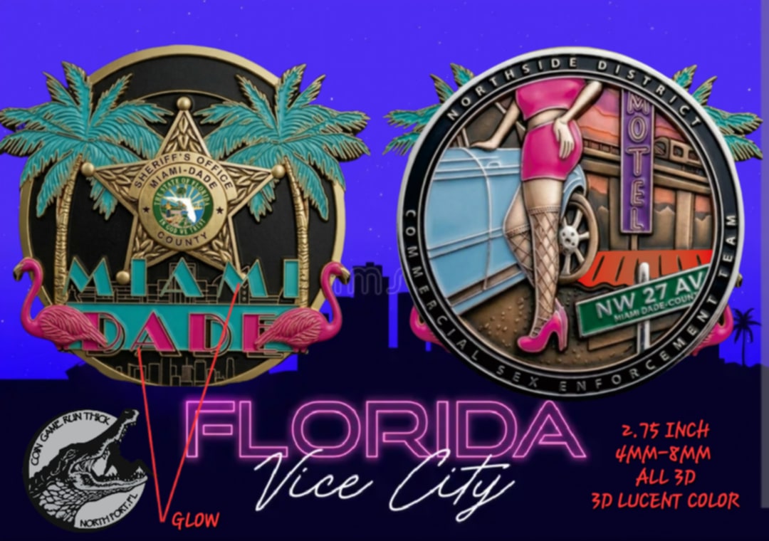 Miami-Dade Vice Challenge Coin