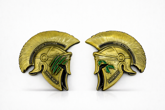 "Man in the arena" challenge coin