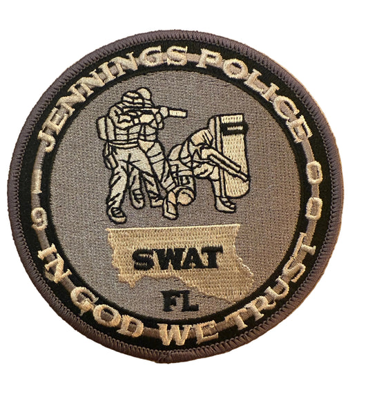 Jennings PD Patch - SWAT (black)