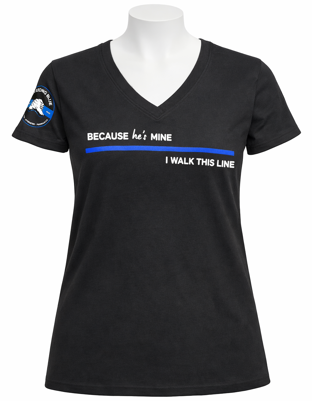 He's Mine Because I Walk This Line V Neck