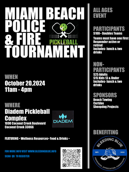 Police & Fire Charity Pickleball Tournament