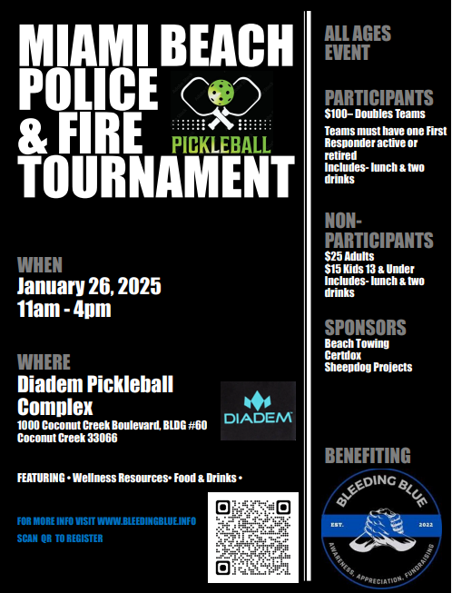 Police & Fire Charity Pickleball Tournament