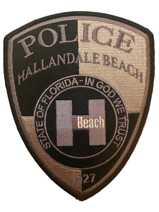 Hallandale Beach PD Patch - Black