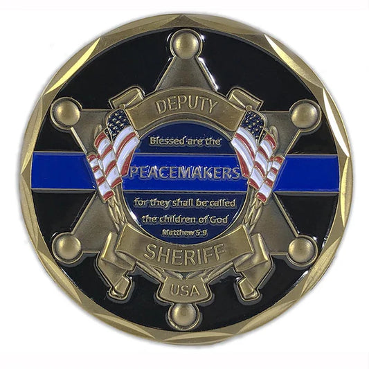 Deputy Sheriff Badge with St. Michael Challenge Coin