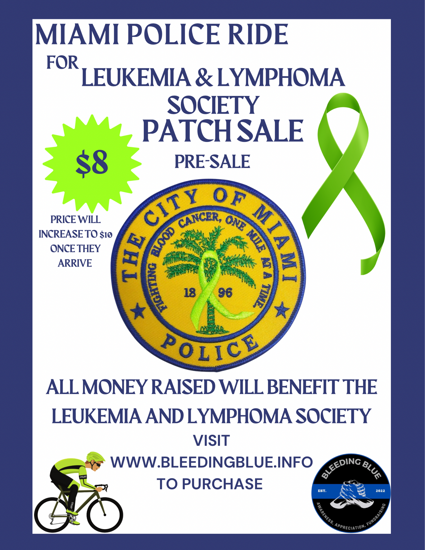 City of Miami Leukemia Patch *presale*
