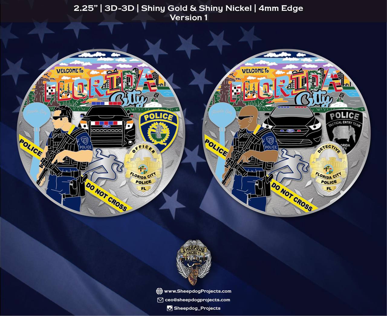 Florida City Police Dept Coin *Presale*