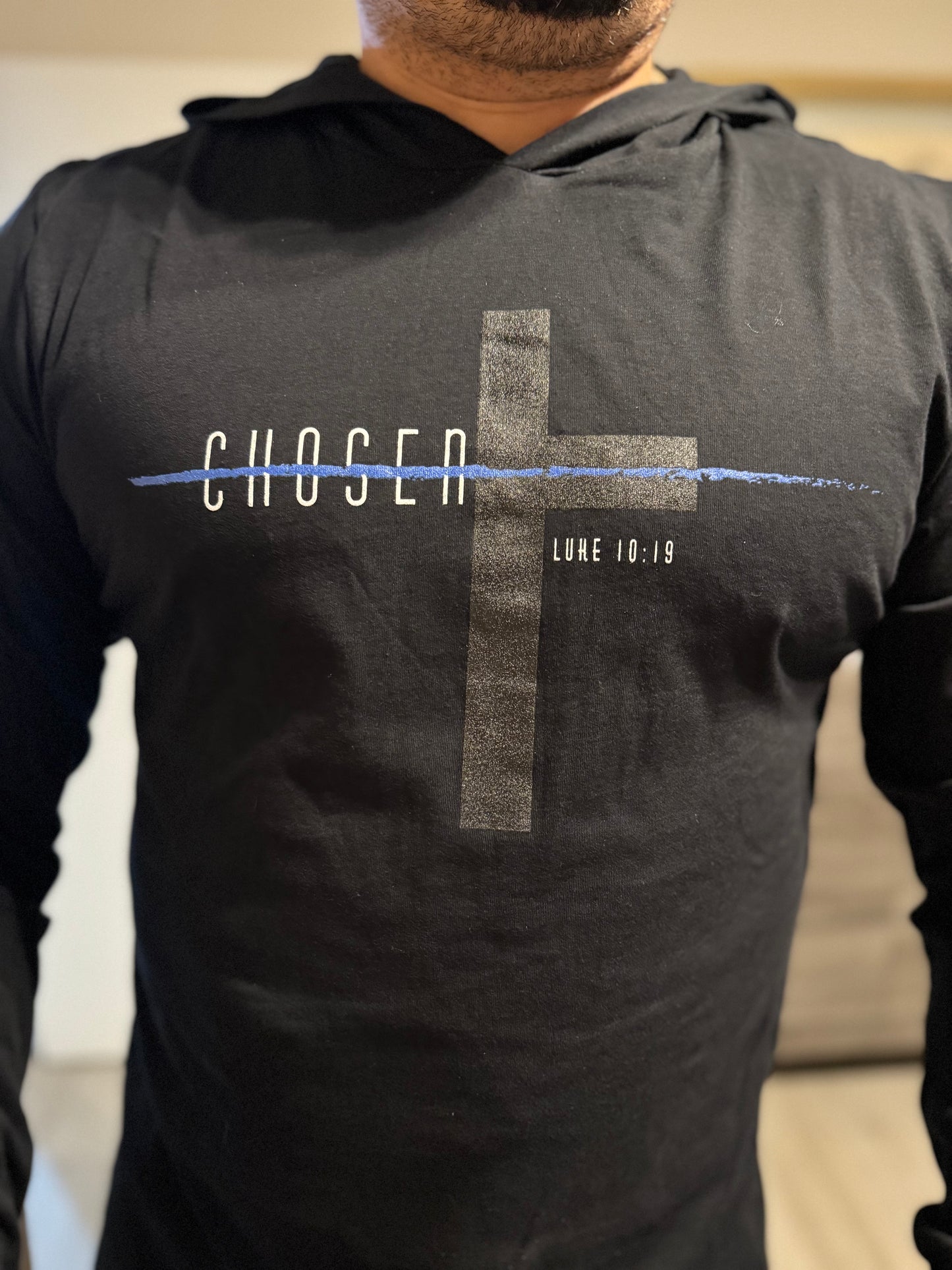 "Chosen" Hooded Long Sleeve T-SHIRT