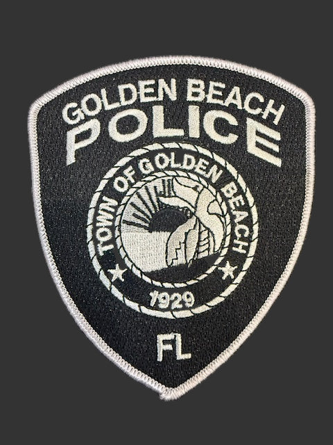 Golden Beach Police Dept Patch (black)