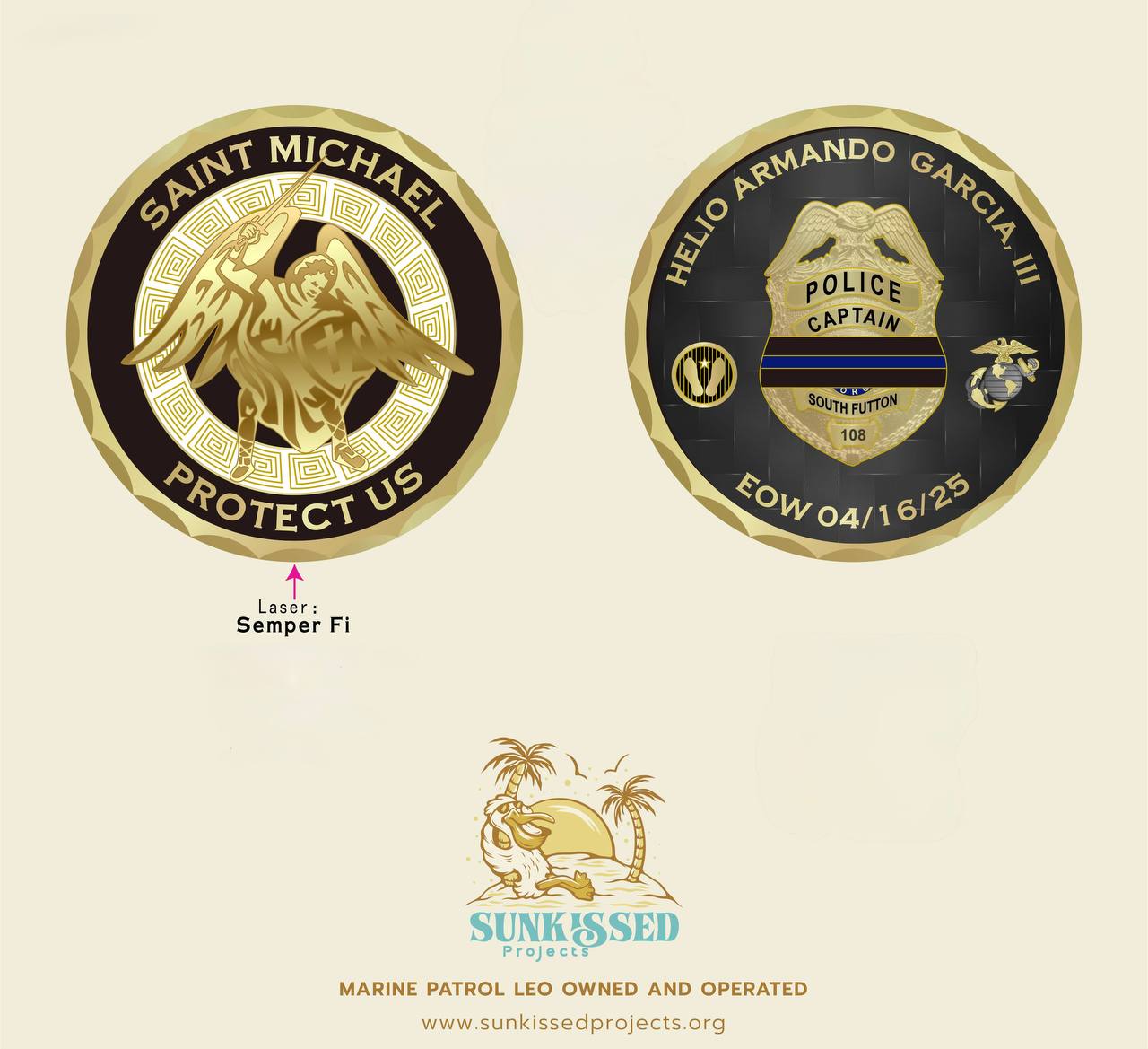 Captain Helio Armando Garcia Challenge Coin *presale*