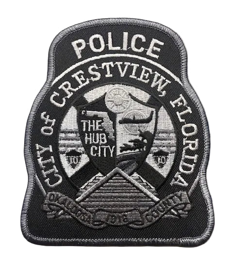 Crestview PD Patch - Black