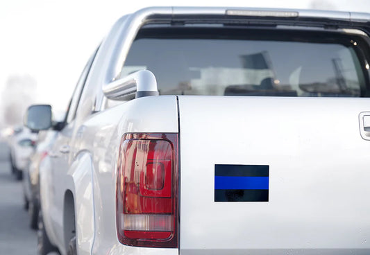 Thin Blue Line Car Decal, Pack of 3