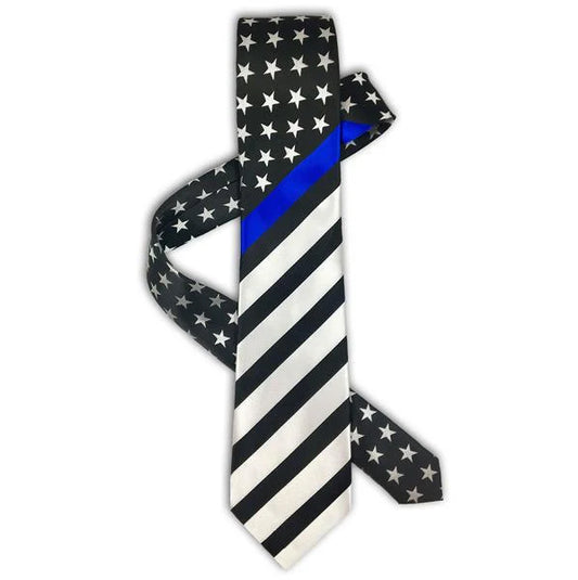 Thin Blue Line Flag Tie