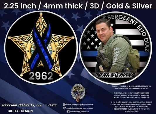 SGT ELIO DIAZ challenge coin *presale*