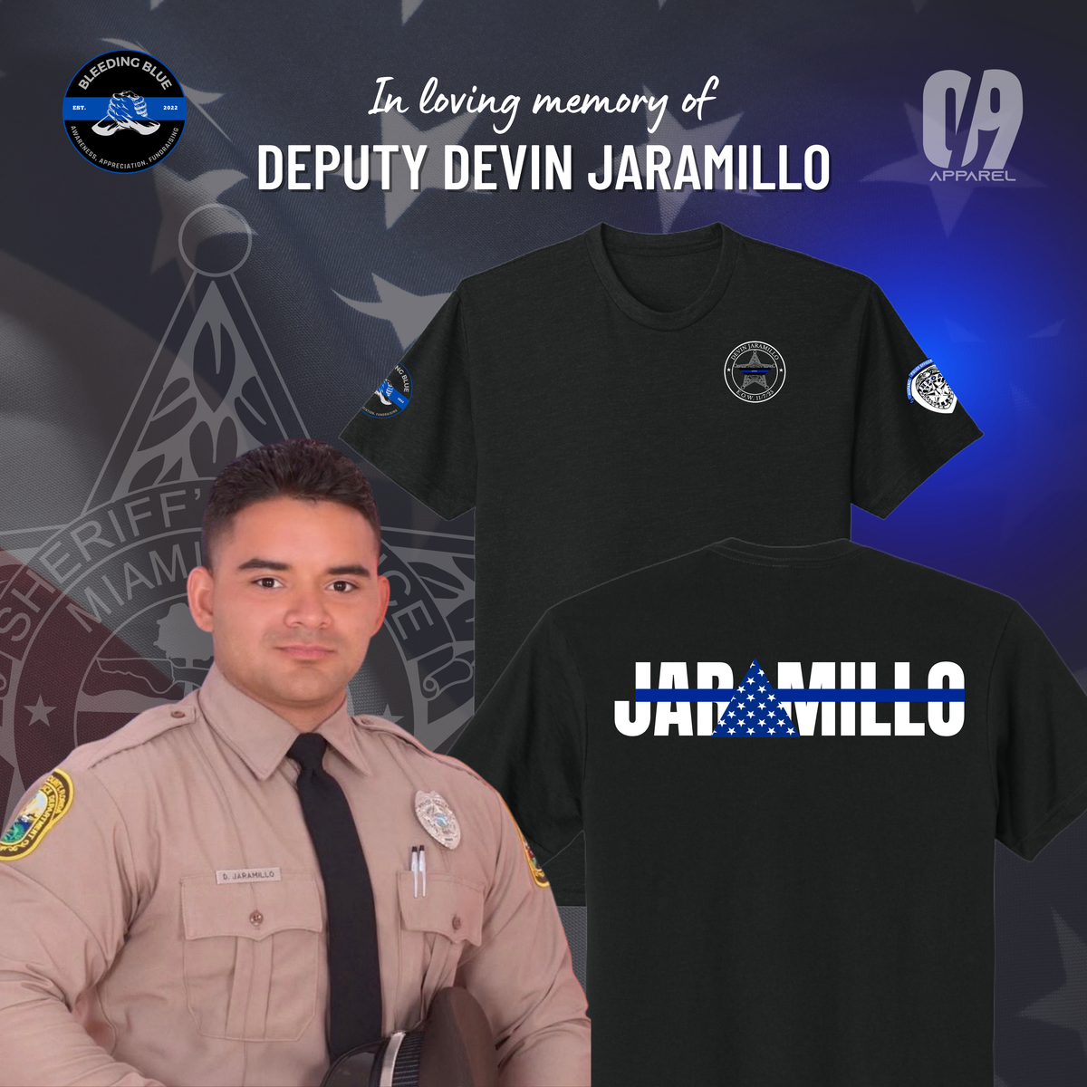 DEVIN JARAMILLO MEMORIAL SHIRTS